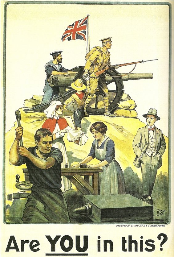 Britisches Kriegsplakat 1915