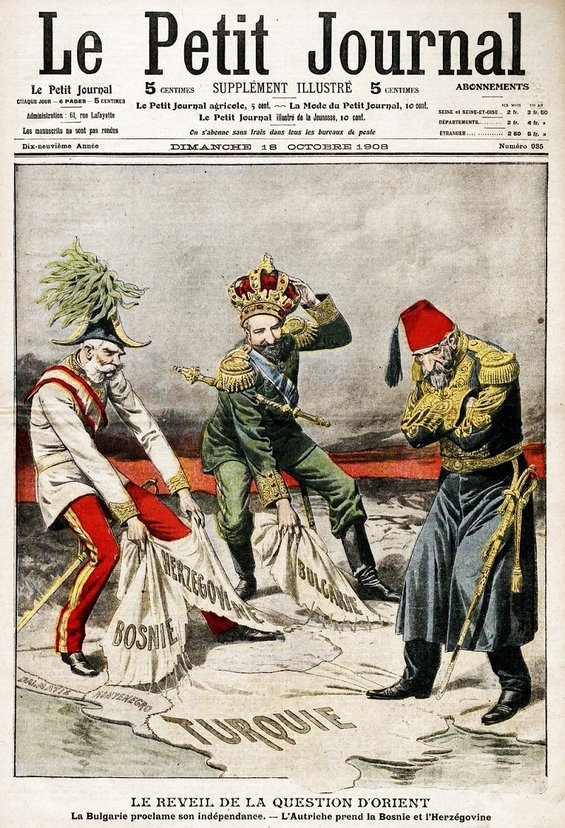 Französische Karikatur zur Annexion-Krise 1908